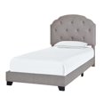 thumbnail image 3 of Tufted Nailhead Trim Twin Upholstered Bed in Gray, 3 of 9