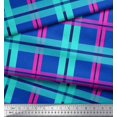 thumbnail image 2 of Soimoi Poly Georgette Fabric Check Check Decor Fabric Printed Yard 52 Inch Wide, 2 of 4