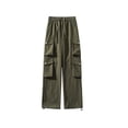 thumbnail image 1 of Diufon Pantalon Cargo Large pour Hommes Taille à Cordon Décontractée Pantalon de Randonnée Extérieur Ample avec Multi-Poches, 1 of 1
