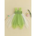 thumbnail image 4 of Faithtur Robe pour Tout-Petits Enfants Filles Papillon Broderie à Étages Tulle Sans Manches Robe Camisole Été Vêtements Décontractés Robe Princesse, 4 of 9