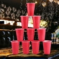 thumbnail image 4 of Beer Pong Cup Set Beer Pong Cup Contains 12 Cups And 12 Table Tennis 500 Ml Beer Pong Cups Reusable Beer Pong Party Cups For Party Drinking Games Camping Birthday Wedding, 4 of 5