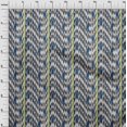 thumbnail image 3 of oneOone Polyester Lycra Fabric Stripe & Chevron Ikat Print Sewing Fabric BTY 56 Inch Wide, 3 of 4