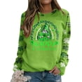 thumbnail image 4 of Pompotops Blouse Décontractée à Manches Longues Imprimée Mode pour la Saint-Patrick Col Rond Pull-Over en Solde, 4 of 5