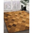 thumbnail image 3 of Ahgly Company Tapis d'Intérieur Lavable en Machine Carré Transitionnel Acajou Brun, 7 Pieds Carré, 3 of 7