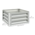 thumbnail image 3 of Outsunny 2' x 2' x 1' 2-Pieces Raised Garden Bed with Galvanised Frame, 3 of 10