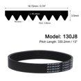 thumbnail image 2 of Unique Bargains 130J8 PJ V-Ribbed Belt, EPDM Industrial Transmission Serpentine Belt, 2 Packs, 2 of 5