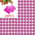 thumbnail image 3 of 100pcs Square Aluminum Foil Wrappers Colorful wrappers; Candy package; Chocolate Package for Sweets Candy Chocolate Lollipops, 3 of 5