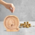 thumbnail image 5 of Danhjin Personalized Wooden Name Money Box Wooden Deposit Box Twenty Six English Letters Room Decor, 5 of 5