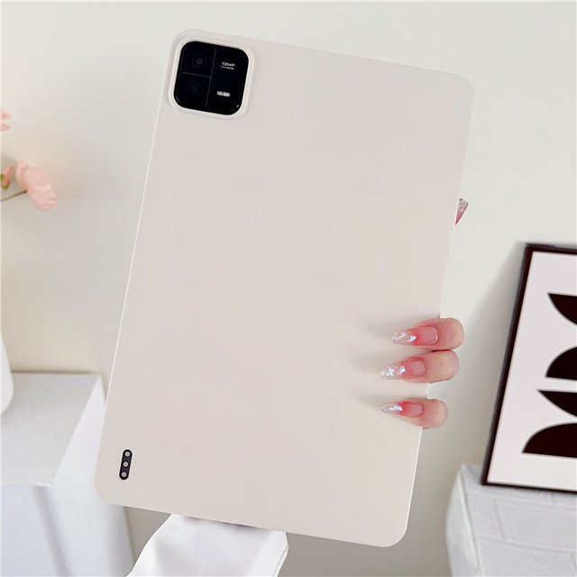 Étui en Silicone pour Tablette PC Couleur Bonbon 2024 la Plus Récente pour Xiaomi Pad 5/6 Pro Redmi Pad SE 11,0 Pouces, Étui de Protection Blanc Redmi Pad SE