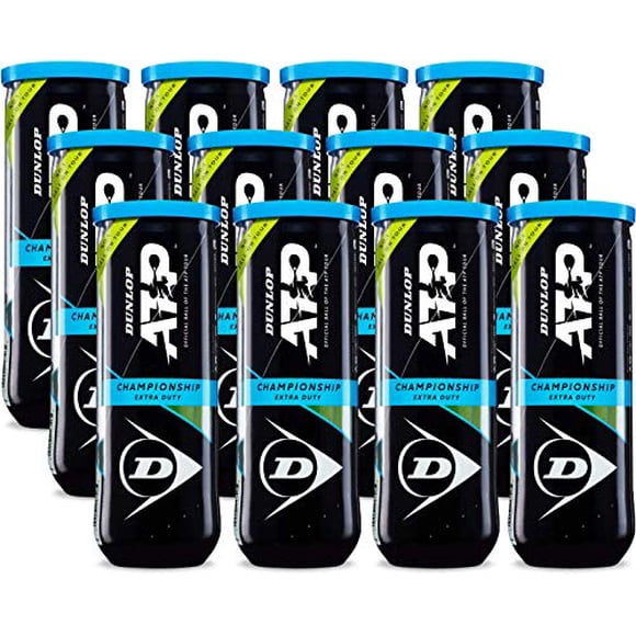 Dunlop Sports Balles de Tennis ATP Championship Extra Duty, 12 x 3 Canettes de Balles