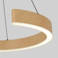 thumbnail image 4 of Artika Vance LED Modern Pendant Light, Black and Wood Effect, 4 of 9