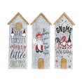 thumbnail image 1 of House Shaped Galvanized Gnome Greetings (Asstd) - Set of 3, 1 of 1