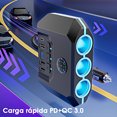 thumbnail image 1 of Baohd 1/2/3/5 Universal Compatibility Car Splitter Adapter For Various Car Models Three Hole 1PCS, 1 of 6