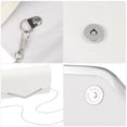 thumbnail image 4 of EeaseCA Sac de Soirée Blanc Sac à Main Sac de Mariage Fête Sac à Message Pochette Sac à Main Sac à Chaîne Simple pour Femmes Dames, 4 of 6