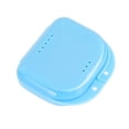 thumbnail image 1 of Retainer Case With Vent Holes Denture Box Mouthguard Container Mouthpiece Aligner Case With Hinged Lid Snaps For Travel Household, 1 of 7