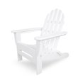 thumbnail image 1 of Chaise Adirondack d'Extérieur Recyclée et Écoresponsable de 35 Pouces pour Patio - Blanc, 1 of 10