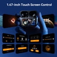 thumbnail image 3 of Écouteurs Bluetooth Sans Fil VEATOOL, Stéréo Basse 65 H avec 6 Modes d'Égalisation, Écouteurs Sans Fil à Écran Tactile LED Multifonctions Pleine Couleur avec Micro ENC, Mode ANC à Réduction de Bruit/transparence, 3 of 7