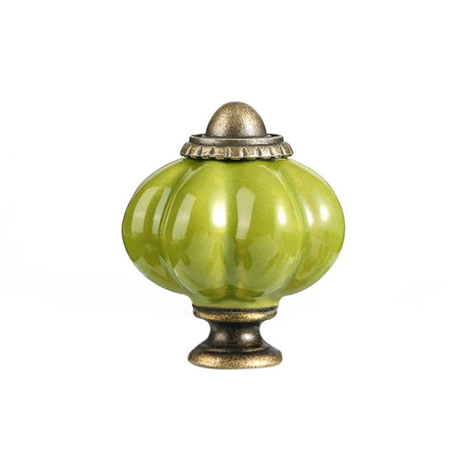 Transemion European Light Luxury Single Hole Kitchen Cabinet Handles But Also Sturdy Light grass green