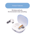 thumbnail image 3 of onn Wireless Earbuds with Environmental Noise Cancelling, 3 of 10