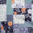 thumbnail image 1 of oneOone Georgette Viscose Dark Navy Blue Fabric Asian Floral Mix Patch Sewing Craft Projects Fabric Prints By Yard 42 Inch Wide, 1 of 4