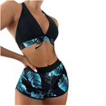 thumbnail image 1 of Sexy Bathing Suits for Women Womens Solid Bikini Strap Bikini Deep V Sexy Split Swimsuit Set Three-Piece Swimming Suit Womens Bikini Bathing Suits Bathing Suits Women Bikini, 1 of 5
