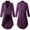 Purple, variant on Trench Coat Men Long Mens Winter Solid Color Cardigan Long Sleeve Capless Casual Blouse Tops Coat Long Winter Coats for Men Long Trench Coat Men Men's Warm Winter Coats