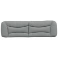 thumbnail image 3 of vidaXL Coussin de Tête de Lit Gris Clair 193 cm Tissu, 3 of 5