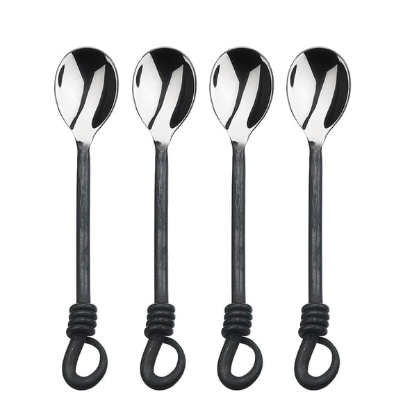 Gourmet Settings Twist N Shout 4 Piece Minispoon Sets (Handmade Flatware)