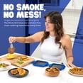 thumbnail image 2 of Micro Grill | Microwave Grill Sandwich Maker - Grilled Cheese Sandwich Maker - Munchy - Toastie Maker- Panini Press - Travel Sandwich Maker (Blue), 2 of 2