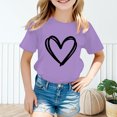 thumbnail image 4 of WEAIXIMIUNG Ensemble de Pâques 4T pour Fille Enfant Filles Mignon Graphique Col Rond Manches Courtes Tee Été Décontracté T-Shirt 100, 4 of 6