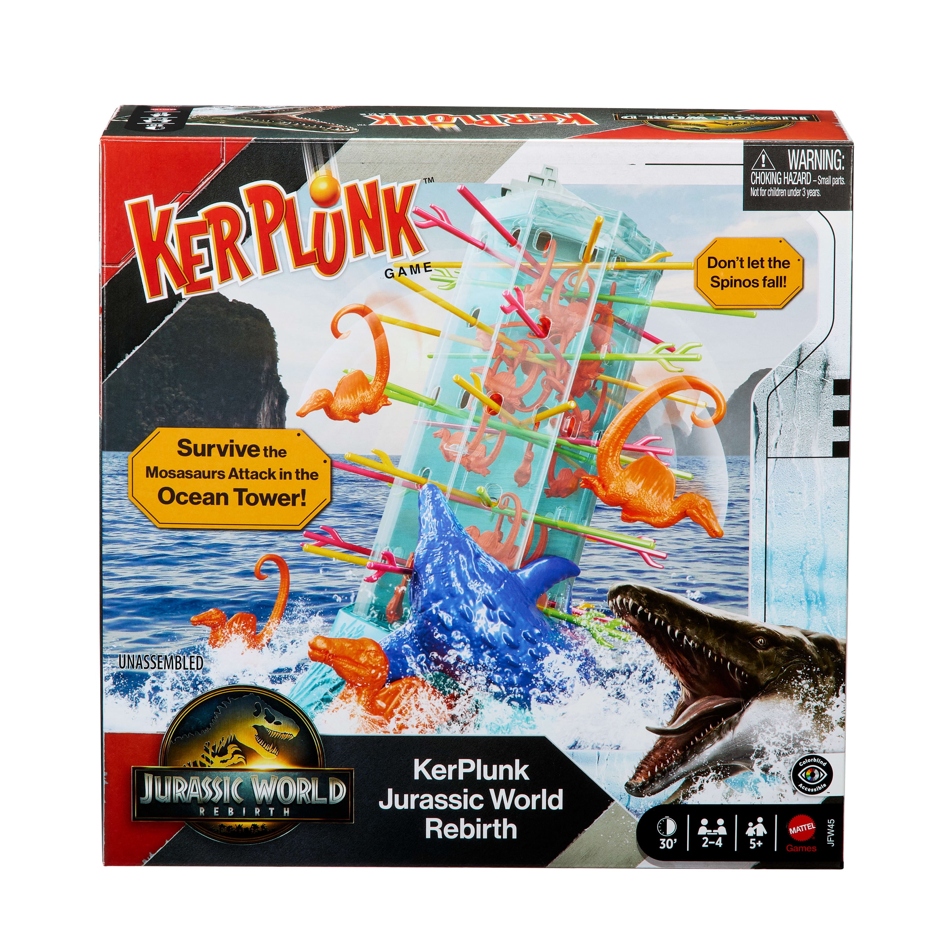 KerPlunk Jurassic World Rebirth Card Game for Kids & Family