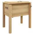 thumbnail image 1 of Outsunny 54-Qt Wooden Patio Cooler, Outdoor Cooler Table, Natural, 1 of 10