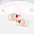thumbnail image 3 of Boucles d'Oreilles de Noël Mignonnes Père Noël Boucles d'Oreilles Clous en Strass Boucles d'Oreilles de Noël pour Femmes, 3 of 9