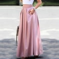 thumbnail image 1 of Pisexur Jupe Mode Femmes Printemps Été Ceinture Fermeture Éclair Taille Haute Uni Jupe Rétro Femmes Plissée Robe Femmes, 1 of 5