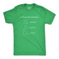thumbnail image 1 of Mens Name The Triangles Funny Math T Shirt Sarcasm Novelty I Love Math Graphic (Green) - 4XL, 1 of 4