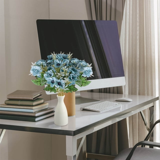 Artificial Flowers Faux Flowers Artificial Flower Bouquet Fake Flowers Imitation Flower Home Decoration Wedding Handheld Flower Wall Artificial Flower