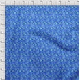 thumbnail image 4 of oneOone Silk Tabby Medium Blue Fabric Floral Sewing Craft Projects Fabric Prints By Yard 42 Inch Wide, 4 of 5