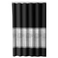 thumbnail image 4 of Mainstays Mainstayss Timber Fabric Shower Curtain, 70 Inches X 72 Inches, Black, 4 of 5