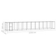 thumbnail image 4 of vidaXL Outdoor Dog Kennel Steel 26.62 m², 4 of 4