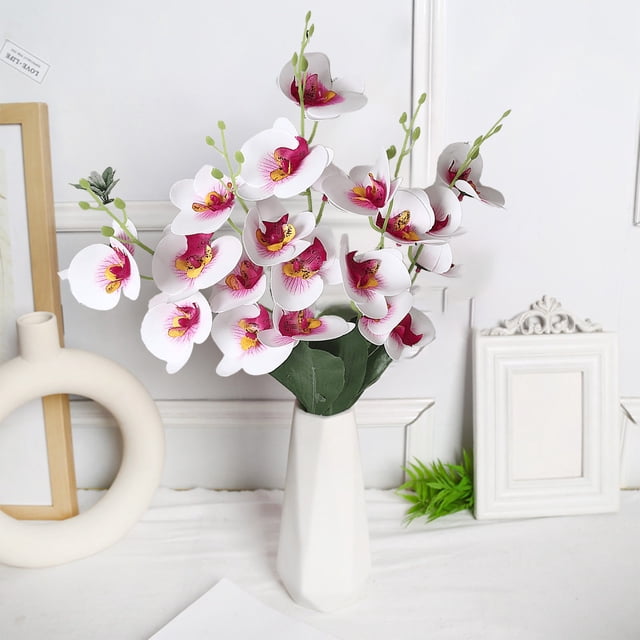 Avdolw Simulation Flower Orchid Fake Flower Arrangement for Home Living Room Wedding Party Decorations