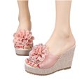 thumbnail image 4 of RKSTN Pantoufles pour Femmes Mode Décontractée Bout Rond Pantoufles Confort Plage Décontractées Semelle Antidérapante Chaussures,Pantoufles pour Femmes Intérieur Extérieur, 4 of 6