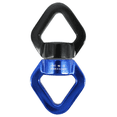 thumbnail image 2 of 30KN Outdoor Climbing Carabiner 8-Shaped Connecting Rotating Ring Rope Swivel Black-Blue, 2 of 12