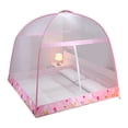 thumbnail image 2 of YAOMOBB Bedroom Net Cover Portable Folding Net Tent Zipper Closure Fully Enclosed Bed Cover Curtain, 2 of 6
