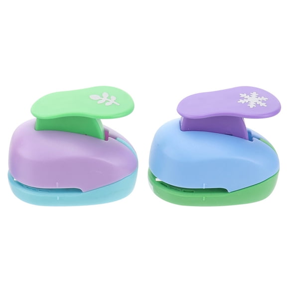 Shisuyan 2pcs Paper Puncher Paper Puncher Kindergarten Punch Paper Card Punch Paper Punching Tool for DIY (Random Style)