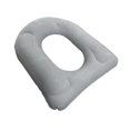 thumbnail image 2 of Tnarru Inflatable Toilet Cushion Seating Support Cushion for Traveling Home Elderly Gray Flocking, 2 of 8