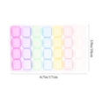 thumbnail image 2 of 4Pcs Desktop Headgear Organizer Independent Grid Makeup Box Bathroom Organizer Clear Makeup Holder, 2 of 8