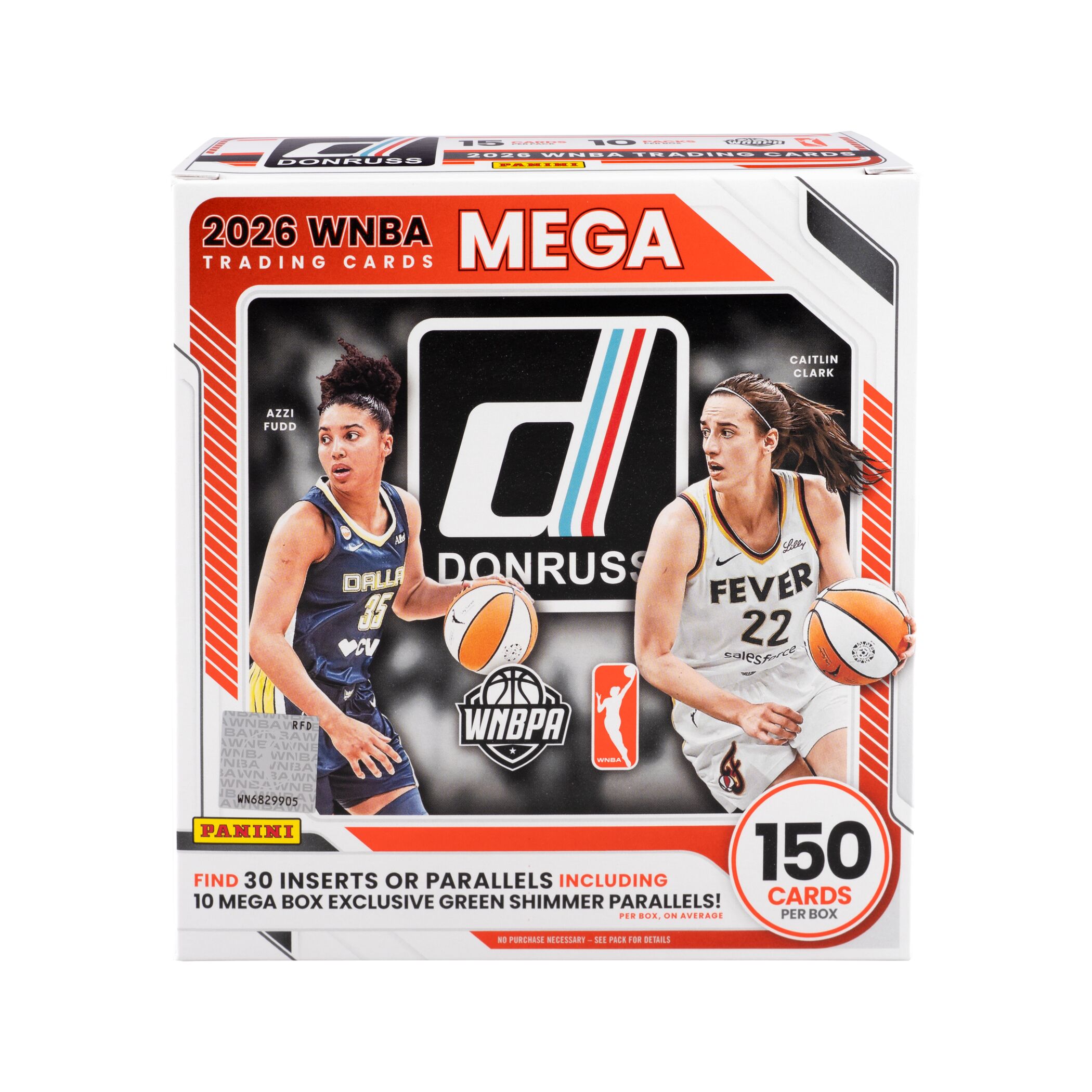 26 Panini WNBA Donruss trading cards mega box