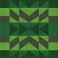 thumbnail image 1 of Ahgly Company Machine Washable Indoor Square Transitional Dark Forest Green Area Rugs, 7' Square, 1 of 7