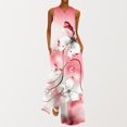 thumbnail image 1 of Robes pour Mariages en Invitée Mode d'Été pour Femmes Robe Imprimée à Col en V Sans Manches à Enfiler avec Poches Robe d'Allaitement en Liquidation, 1 of 5