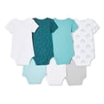 thumbnail image 2 of George Infants' Unisex Layette 100% Cotton 7-Pack Bodysuit, 2 of 2